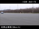 レヴォーグ：被害軽減ブレーキ試験 CCRs50km/h