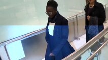 Lupita Nyongo looks chic in black jacket as she jets into LAX