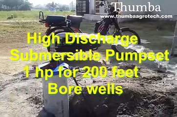 Extreem High Discharge 1 HP 200 feet Borewell Submersible Motor