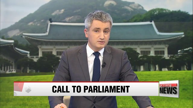 President Park urges parliament to pass bills to revive economy