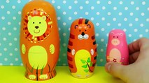 Surprise Toys Zoo Animal Nesting Stacking Cups Learn Colors & Animals with Surprise Eggs &