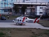[富山県ドクターヘリ] Toyama Doctor-Heli AgustaWestland AW109SP JA10YM LANDING 2015.9.6