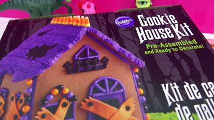 Shopkins GINGERBREAD HOUSE KIT Frosting Gummy Candy Food Craft Playset Vide ⓋⒾⒹéⓄ