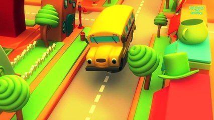 Wheels on the bus go round and round | Nursery Rhymes for Children and Kids Song