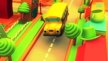 Wheels on the bus go round and round | Nursery Rhymes for Children and Kids Song