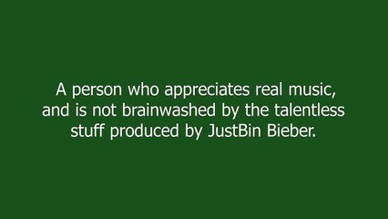 Justin Bieber Hater meaning and pronunciation