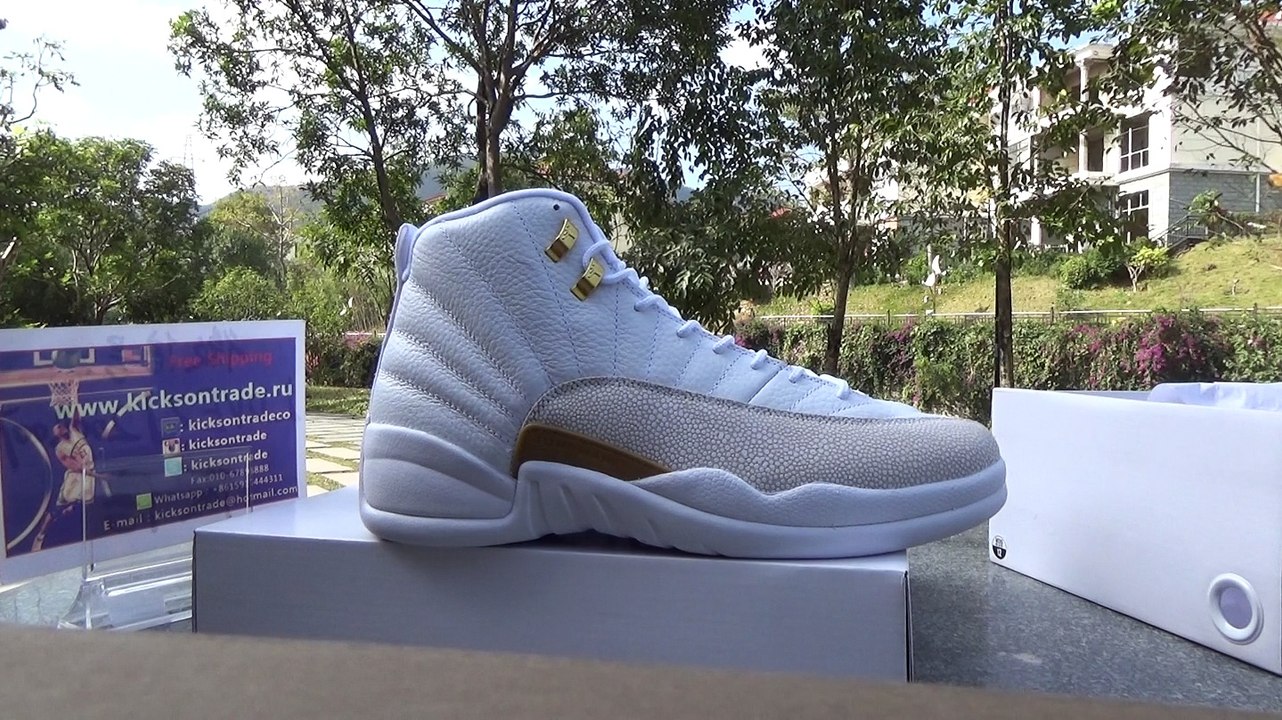 Authentic Air Jordan 12 OVO White Review from www.kicksontrade.ru