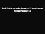 Read Basic Statistics for Business and Economics with Connect Access Card Ebook Free