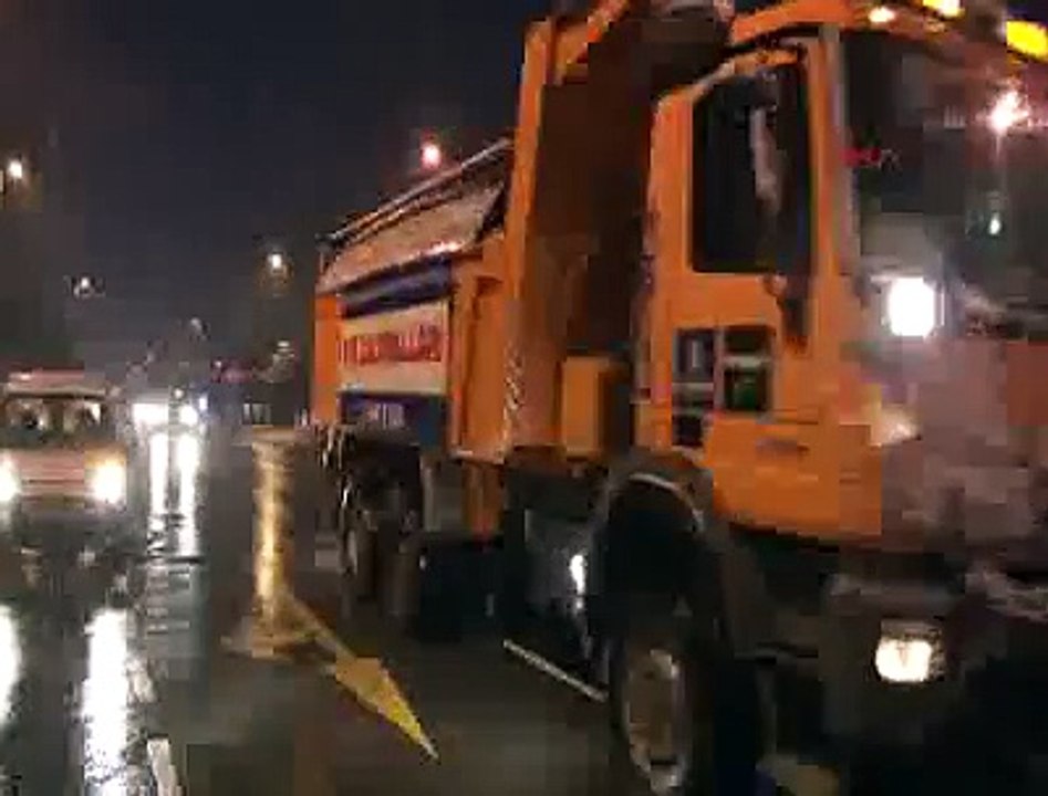 İstanbul'da karla mücadele çalışmaları