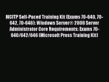 [PDF Download] MCITP Self-Paced Training Kit (Exams 70-640 70-642 70-646): Windows Server®