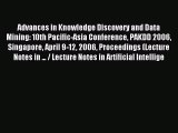 [PDF Download] Advances in Knowledge Discovery and Data Mining: 10th Pacific-Asia Conference