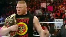 WWE Monday Night Raw 3232015 Brock Lesnar, Roman Reigns come face-to-face before Wrestlemania 31