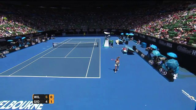 Serena Williams vs. Camila Giorgi | 2015 Australian Open R1 | 720p Eurosport | Part 2