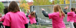 FLASH MOB à l'occasion d'Octore Rose 2015 - CLinique Majorelle - Nancy