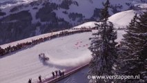 Max Verstappen conduit sa F1 sur une piste de ski enneigée... Dingue