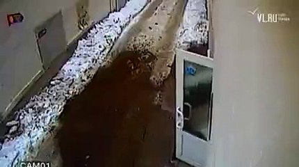 When the snow begins to melt block