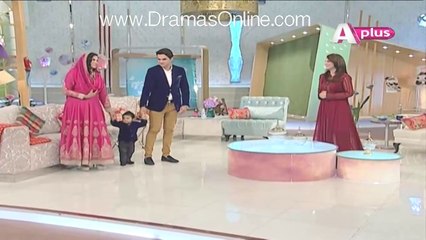 Ek Nayee Subha With Farah - Veena's Son Abram Came in a Live Morning Show