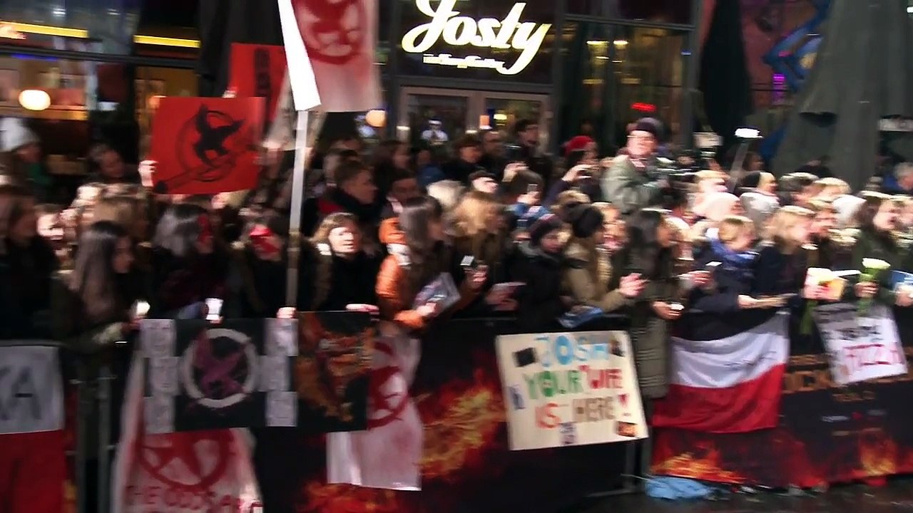 The Hunger Games Mockingjay Part 2 World Premiere Red Carpet - Jennifer Lawrence, Josh Hut