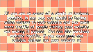 Increase the Traffic on Your Website