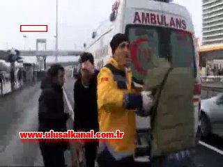 İstanbul'daki metrobüs kazasından ilk görüntüler