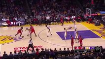 Kobe Bryant's No-look Pass to Randle - Rockets vs Lakers - January 17, 2016 - NBA 2015-16 Season