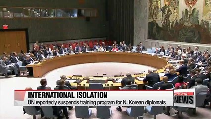 UN suspends training program for N. Korean diplomats