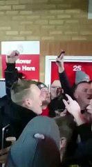 Phil Jones in the Anfield concourse today with Man Utd fans.