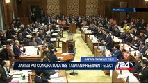 Japan PM congratulates Taiwan President-elect