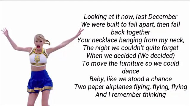 Taylor Swift - Out Of The Woods (Lyrics)