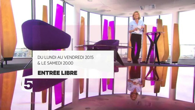 Claire Chazal aux manettes de l'émission Entrée Libre sur France 5