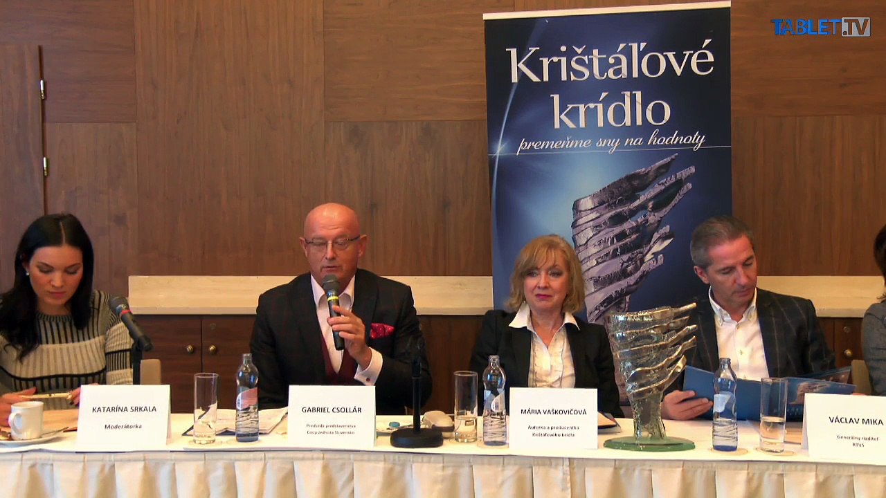 ZÁZNAM: Tlačová konferencia ku Krištálovému krídlu