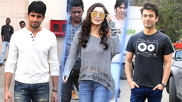 Alia Bhatt, Sidharth Malhotra, Fawad Khan SPOTTED In Mehboob Studio
