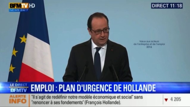Plan contre le chômage de Hollande : cxe qu'il faut retenir