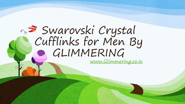 Swarovski Crystal Fashionable & Designer Cufflinks for Men