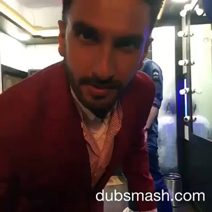 Fawad Kahn dubsmash with Ranveer Singh
