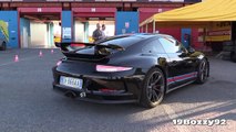 Martini Porsche 991 GT3 w/ CUP Exhaust Accelerations & Fly Bys On Track