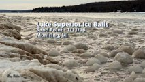 Des boules de glace de 60cm flottent sur le lac Supérieur aux Etats Unis
