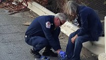 Image Of Firefighter Giving Shoes To Homeless Man Goes Viral