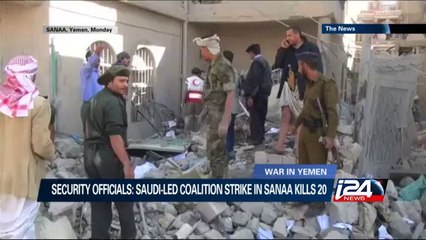 Saudi Led coalition strike in Sanaa, Yemen kills 20
