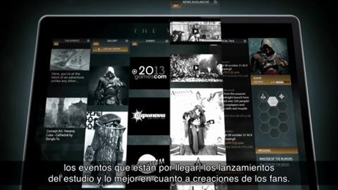 Presentación de la web The Watch de Assassin's...