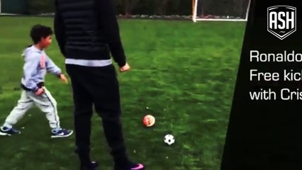 Cristiano Ronaldo & Cristiano Junior Plays Football Together 2016