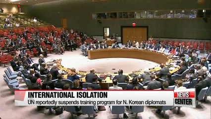 UN suspends training program for N. Korean diplomats