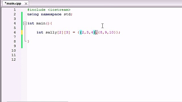 C++ Programming Tutorials - 36 - Multidimensional Arrays