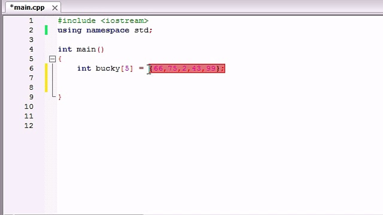C++ Programming Tutorials - 32 - Arrays