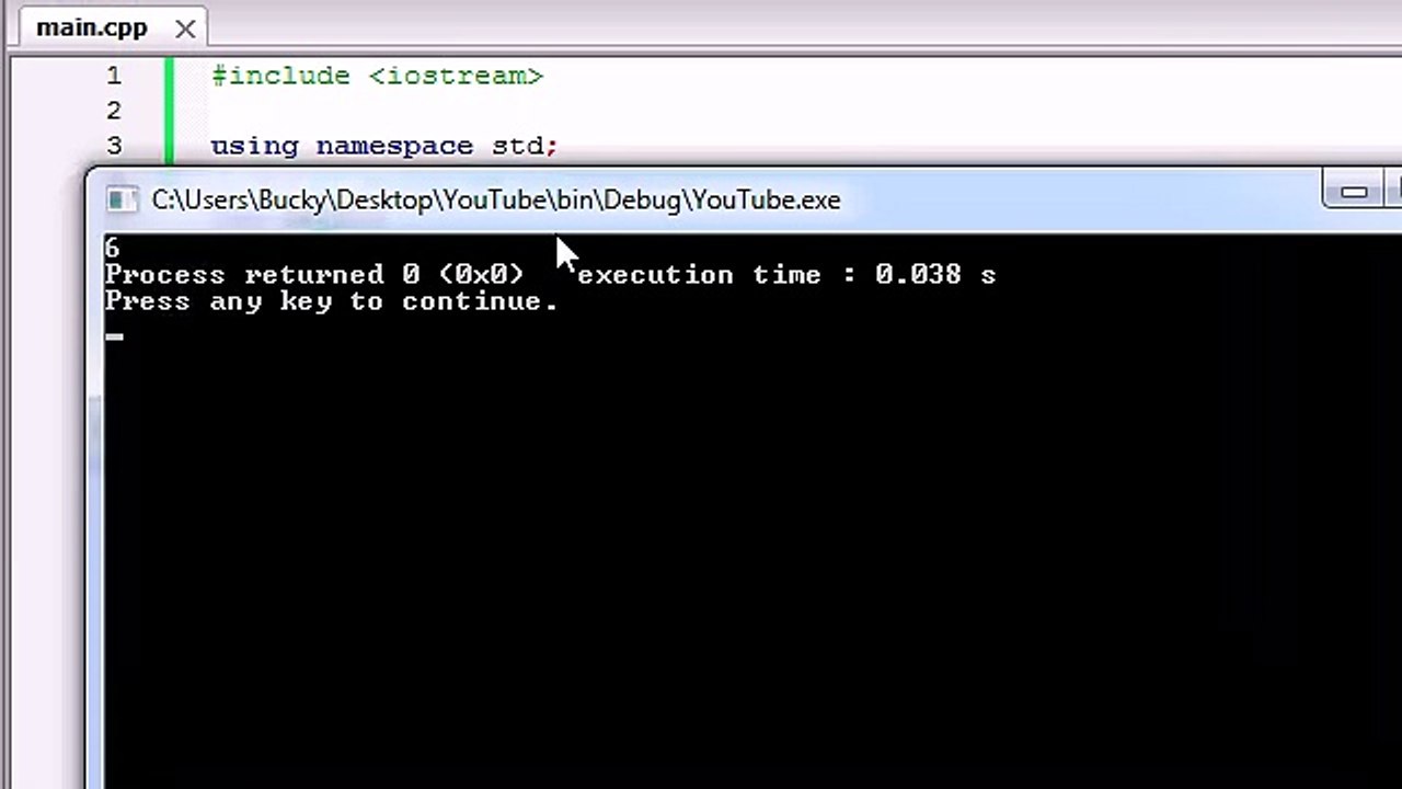 C++ Programming Tutorials - 4 - Variables