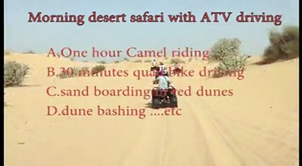 Morning Desert Safari with Bikes Driving