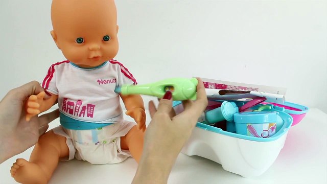 Nenuco Baby Doll Doctor s Bag & Kit Playset Medical Case For Kids Baby Goes To Hospital Toy Videos