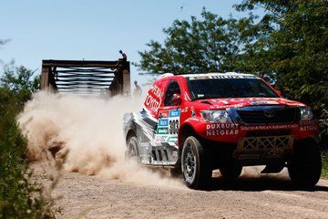 On board: Inside the Frightening  Toyota Hilux Rally Stage