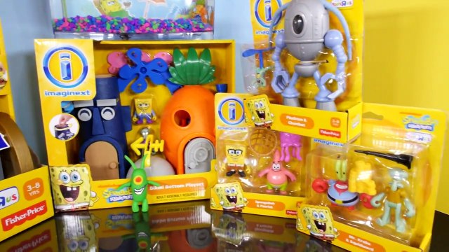 Play Doh Plankton Spongebob Squarepants Imaginext Playset Toys Super Unboxing - Disney Car