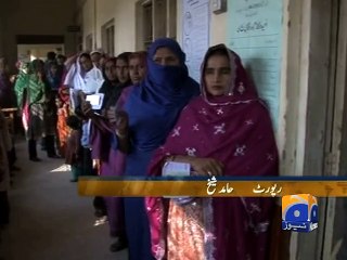 NA-218 By-elections: Vote counting under way
